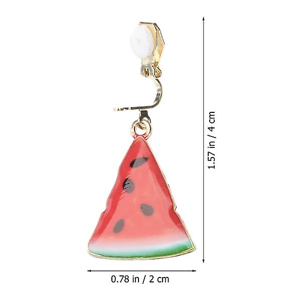 Frukt vattenmelon örhängen Trendiga triangel mini örhängen för kvinnor  modesmycken (kort örhänge) (röd) 7409 | Fyndiq