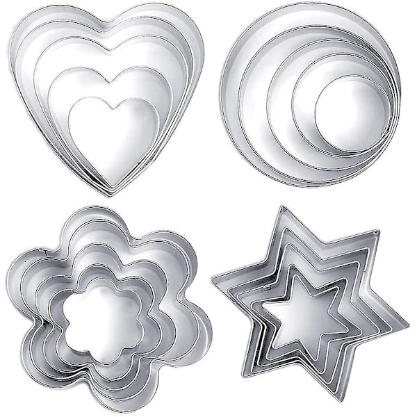 Cookie Cutter set av 20 bakverk Cookie Cutters rostfritt st l form 6b00 Fyndiq