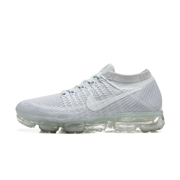Air VaporMax 'Pure Platinum' Flyknit Strikkede vevde sportssko med luftpute i full håndflate 41