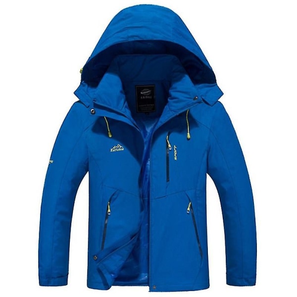 Windbreaker Quick Dry Loverss Kläder Herr/Kvinnor Vattentät Vindtät Huva Outdoor Sports Jacka Lätt vandringsjacka Men Royal Blue XXXL