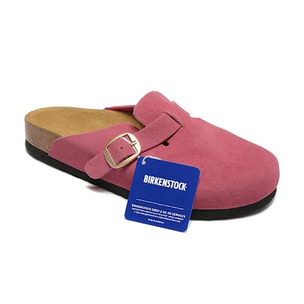 Birkenstock Boston Big buckle pink Unisex mokkasiner med lukket tå 39