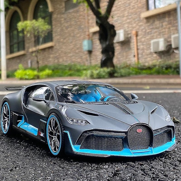 Hhcx-1:32 Bugatti Veyron Divo Alloy Urheiluautomalli Diecast Metal Lelu Ajoneuvot Automalli Simulaatio Ääni Valokokoelma Lapset Lahja Grey