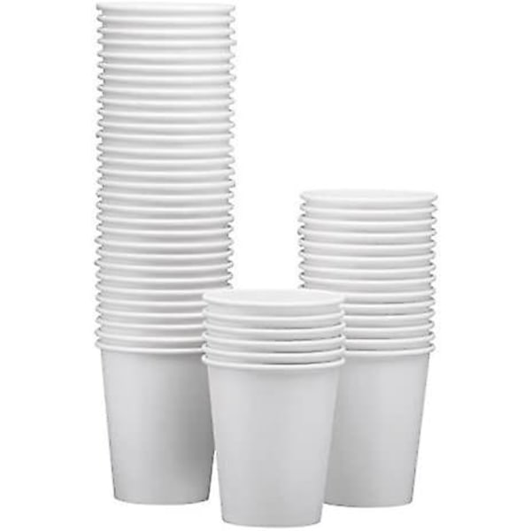 Disposable Paper Cups For Hot And Cold Drinks 100 Pcs / 8oz