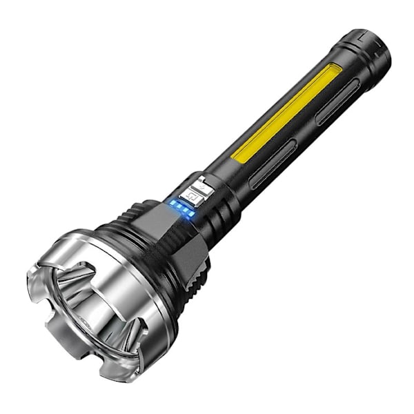 Starkaste Ficklampan för Utomhusbruk 1000 Lumen LED Ficklampa LED Ljus Uppladdningsbar Kraftfull Ficklampa Lång Räckvidd Upp till 100-300 Meter
