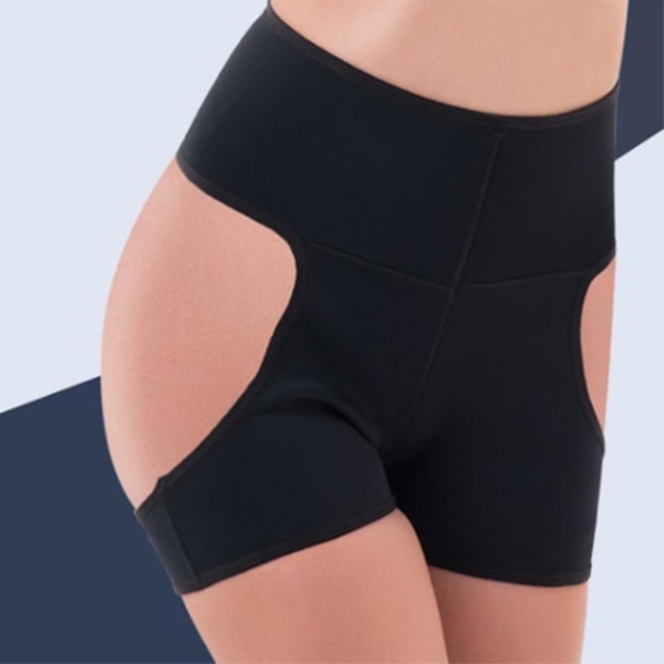 Hip Enhancer Underpant Slim Body Shaping Underwear Butt Lifter Control Panty - Sort, Sort 2xl