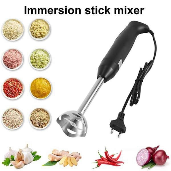 Immersion Hand Blender Elektrisk Mat- og Grønnsaksblender Håndholdt Matlaging Komplementær Mat M