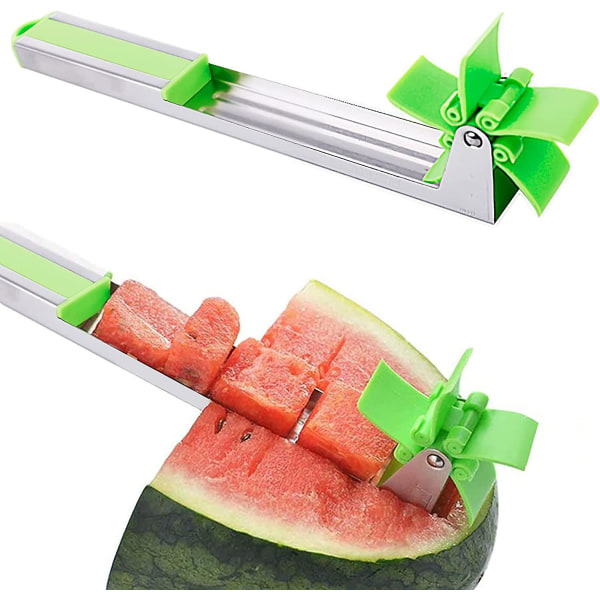 Watermelon Slicer Windmill Cutter,304 Stainless Steel Fruit Tools