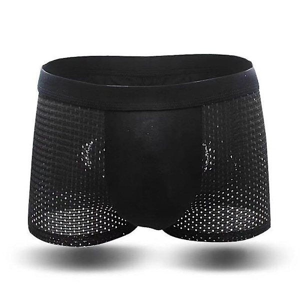 Herr Andningsbara Mesh Kalsonger Boxershorts Kalsonger Sömlösa Trosor black 3xl