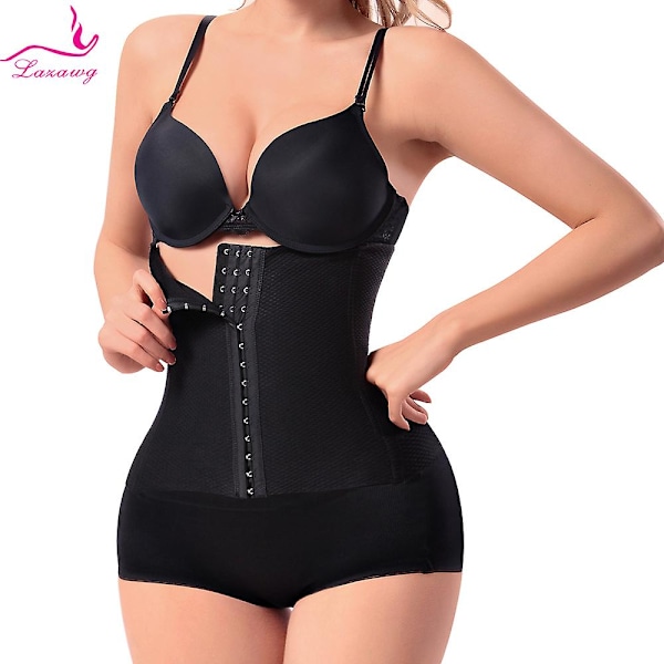 Lazawg Kvindernes Taljetræner Body Shapers Slankende Mavekontrol Bælte Talje Cincher Korset Mave Postnatal Bandage s9192-b- m