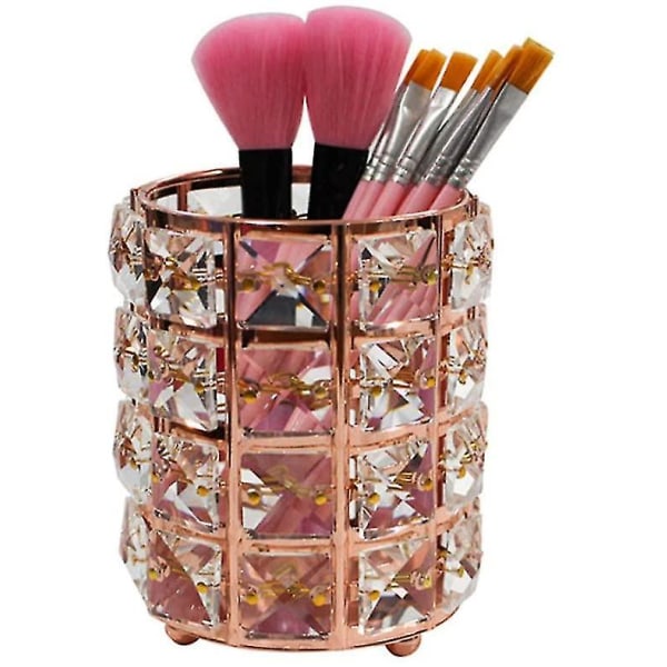 Styk-pack krystal makeup børste holder skønhed makeup værktøj opbevaringsboks