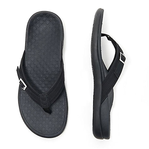 Vionic Thong Sandaler Med Spänne Kvinnor Casual Halkfri Flip-flop Strand Sandal, Blå PXCL