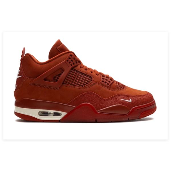 Jordans 4 SP x Nigel Sylvester Brick By Brick  för Män och Kvinnor Original AJ4 Sneakers 37