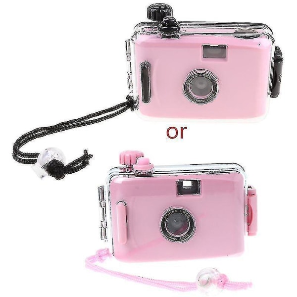 Undervattens vattentät mini söt 35 mm case Nytt för Lomo-kamera Pink