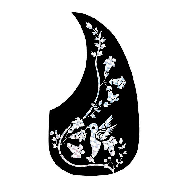 Guitar Anti-Skid Plade Tårreformet Folk Klassisk Guitar Pickguard Anti-Ridse Morgenherlighed