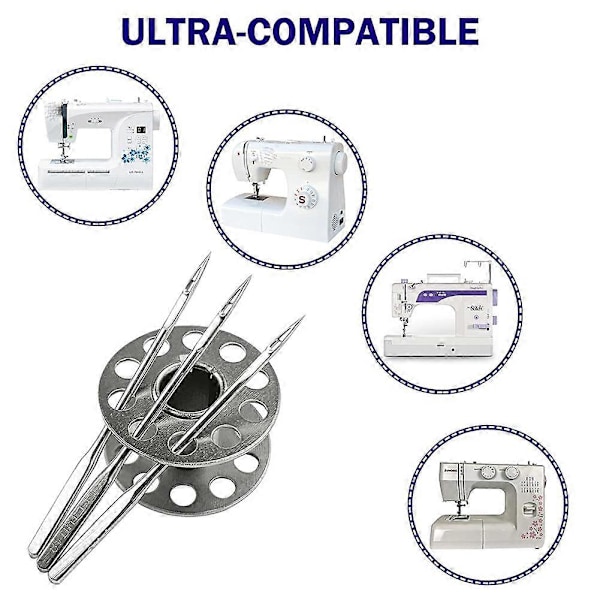 Symaskine Nåle, Pakke med 50, til Singer, Brother, og Hjemmesymaskiner. Universal Standard