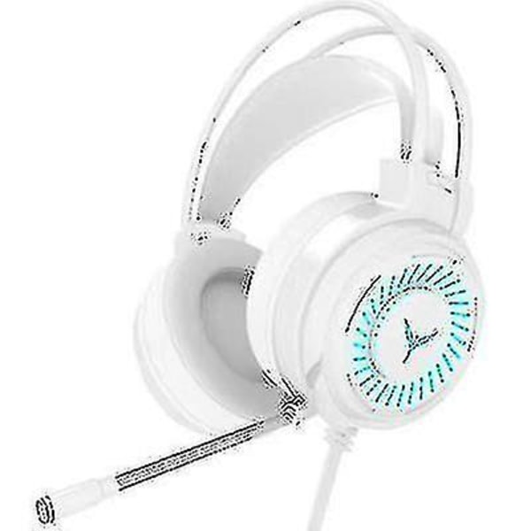 Hhcx-3.5mm Gaming Headset Mic Led Headphones For Pc Laptop Ps4 Slim Ps5 Xbox Onewhite
