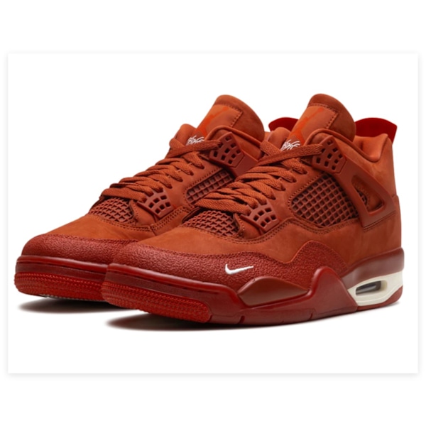 Jordans 4 SP x Nigel Sylvester Brick By Brick  för Män och Kvinnor Original AJ4 Sneakers 42