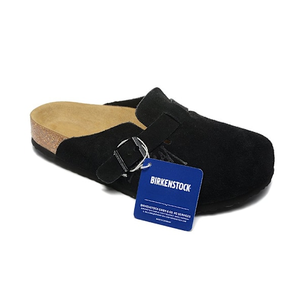 Birkenstock Boston BS Unisex mokkasiner med lukket tå, sort 41