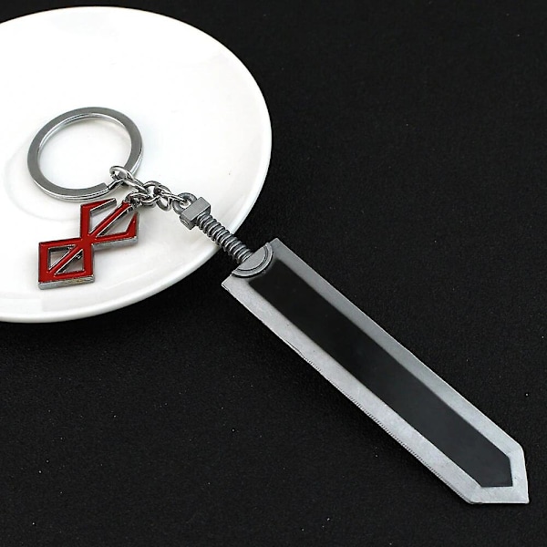 Berserk Anime Keychain Guts Sword Jewelry Set Key Chain Keyrings Keychains for Men Women Accessories Key Ring Pendant 5