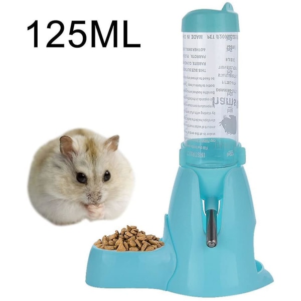 Hamsterien vesipullon automaattinen syöttölaite vesiruoka-annostelija pienille eläimille (sininen) Blue