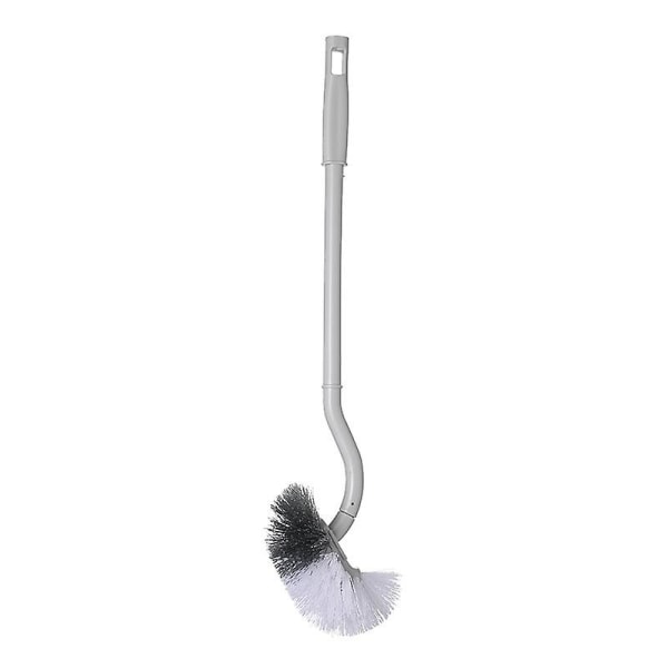 Toilet Brush, Bathroom and Long Handle, Plastic Toilet, Solid Bristles Toilet Sweeper for Toilet Cleaning, Deep Cleaning grey
