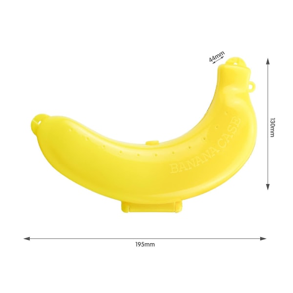 Bananetui, 3-pak i forskellige farver Bananholder Udendørs Rejse Sød Banana Protector Opbevaringsboks