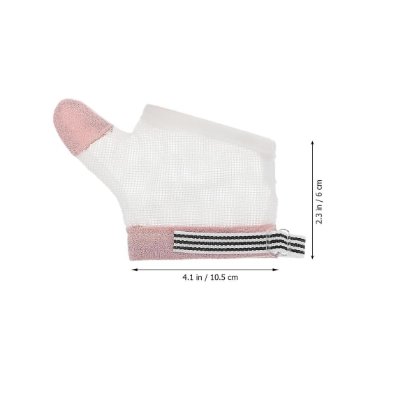 2 par Stop Baby Tummen sugande Finger Skydd No Scratch Handskar Andas Finger Thumb Protector,s