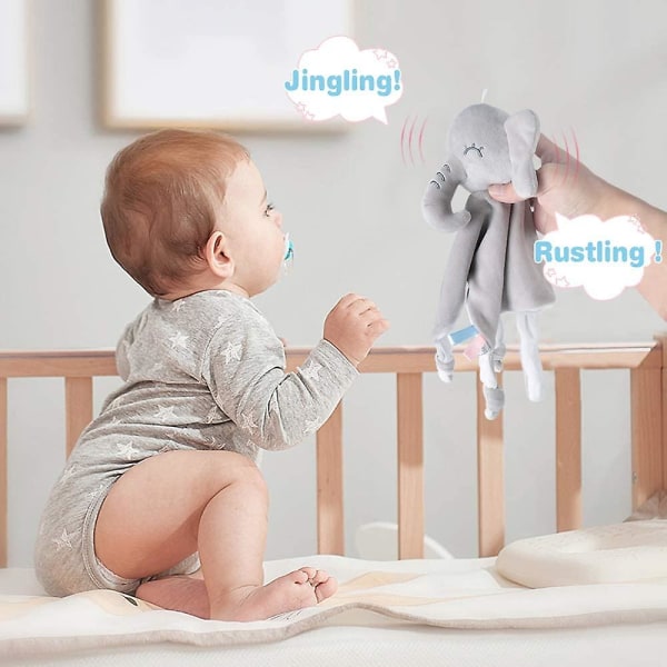 Babydyner tegneserie myk elefant babyteppe Søt Interessant babyteppe