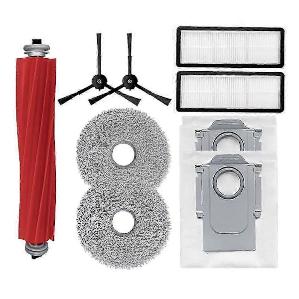 Sidoborstefiltermoppdammsäcktillbehör för Qrevo Pro / Qrevo MaxV / Qrevo S / Qrevo Plus Roller