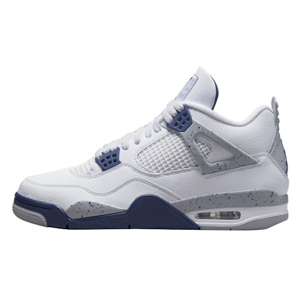 Jordans 4 Retro Midnight Navy for Menn og Kvinner Original AJ4 Sneakers 41
