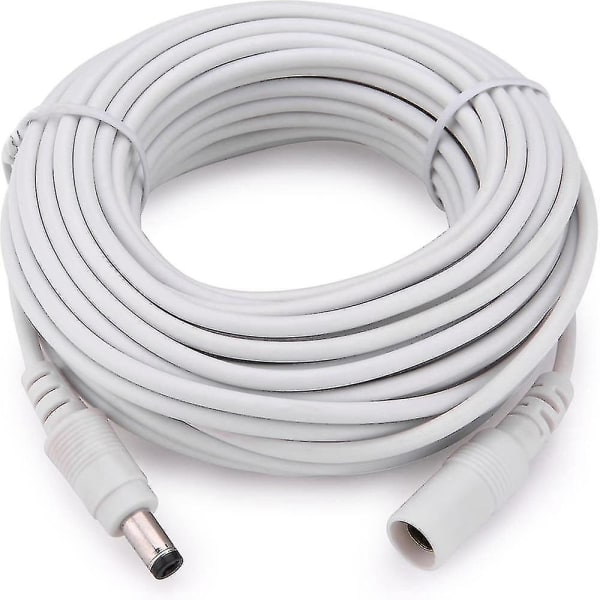 Dc 12v power förlängningskabel Förläng kabel 0.5M White