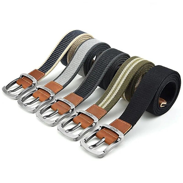 Taktisk jaktpinne spänne bälte unisex trendig nylon midja mode lyxdesign jeans accessoarer affärer för män canvas bälte p10 coffee 3.2cm 115cm