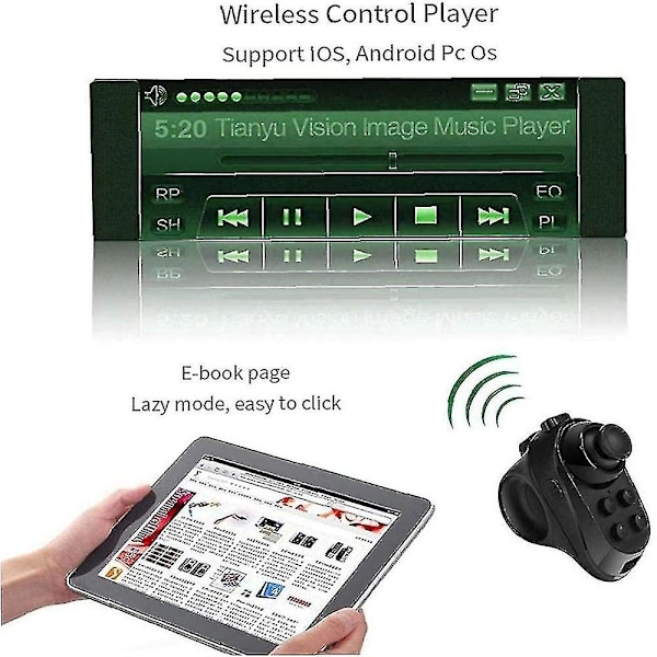 Bluetooth-kontroll Bluetooth-spelkontroll Joystick Spel Fjärrkontroll Ringspelkontroll för mobiltelefon Videospel