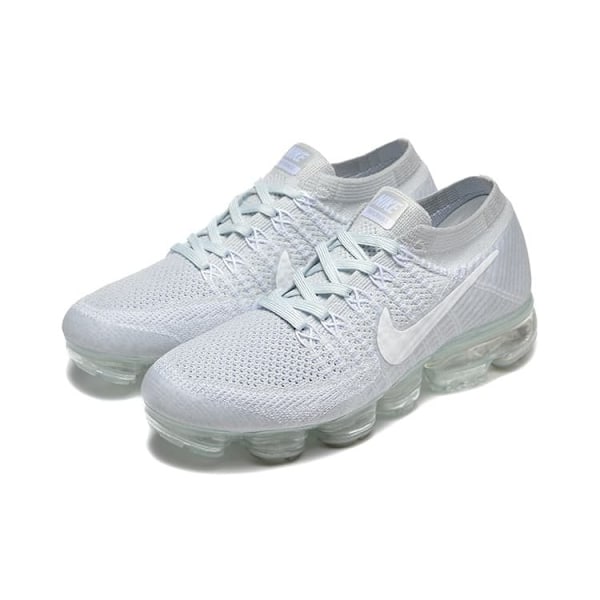 Air VaporMax 'Pure Platinum' Flyknit Strikkede vevde sportssko med luftpute i full håndflate 41