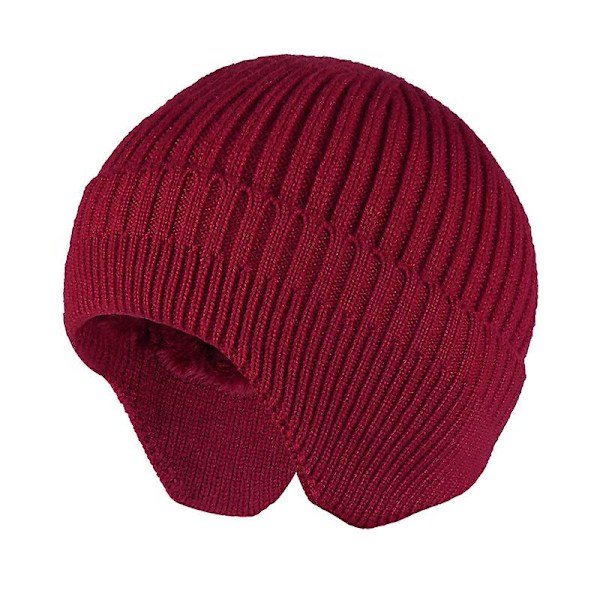 Winter Hat Men's And Women's Wool Earmuffs Cycling Windproof Hat Outdoor Warm Autumn And Winter Elastic Ski Knitted Hat