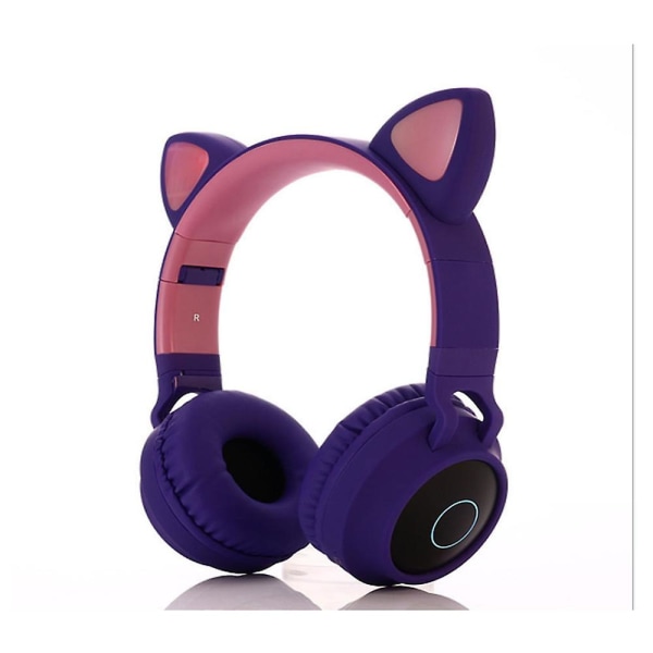 Trådløse hodetelefoner for barn Cat Ear Bluetooth sammenleggbar