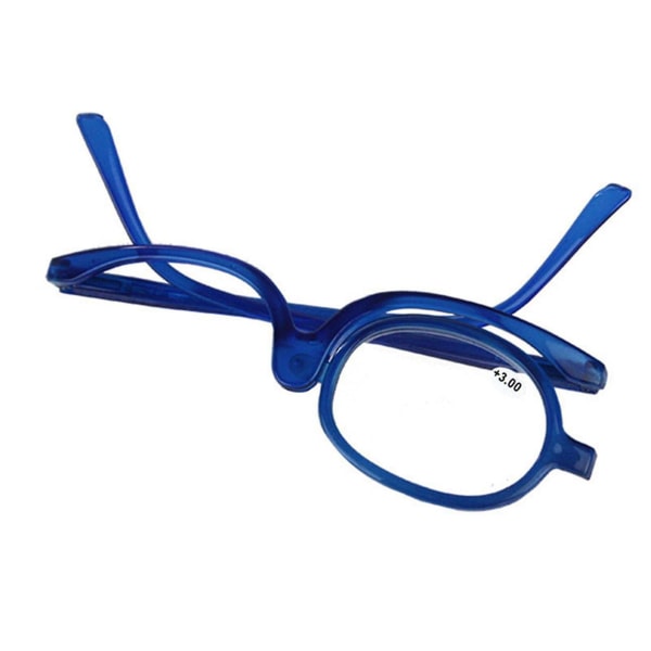 briller power 250 Lesebriller Roterbar Sammenleggbar Enkeltinnfatning Lette Sammenleggbare Briller For Menn Kvinner Ny(Blå) Blue glasses power 250