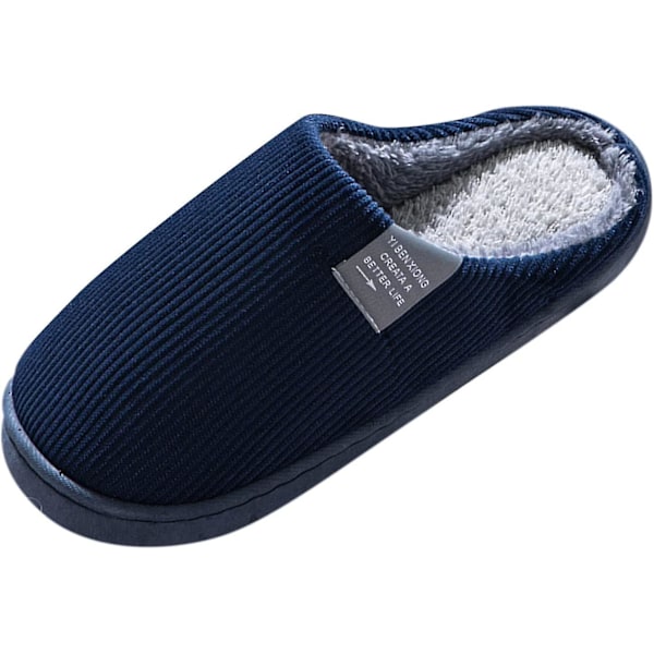 Tøfler for kvinner og menn minneskum varme slip-on tøfler komfortable plysjforede hussko red 44-45