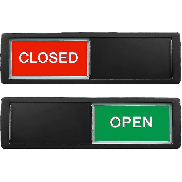 1 stk åbent lukket skilt, åbent skilte privat skydedørsskilt indikator (åben lukket skilt) Open close sign