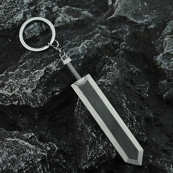 Berserk Anime Keychain Guts Sword Jewelry Set Key Chain Keyrings Keychains for Men Women Accessories Key Ring Pendant black keychain