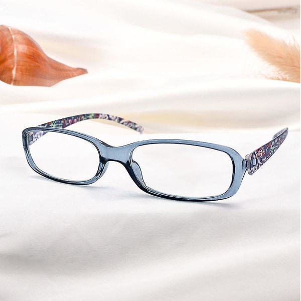Anti-stråling leseglass Liten ramme rektangulær kant presbyopiske briller (blå briller effekt 150) Blue glasses power 150