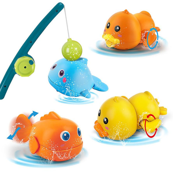Den nya Magnetisk fiskespel för barn badleksaker 5 stycken