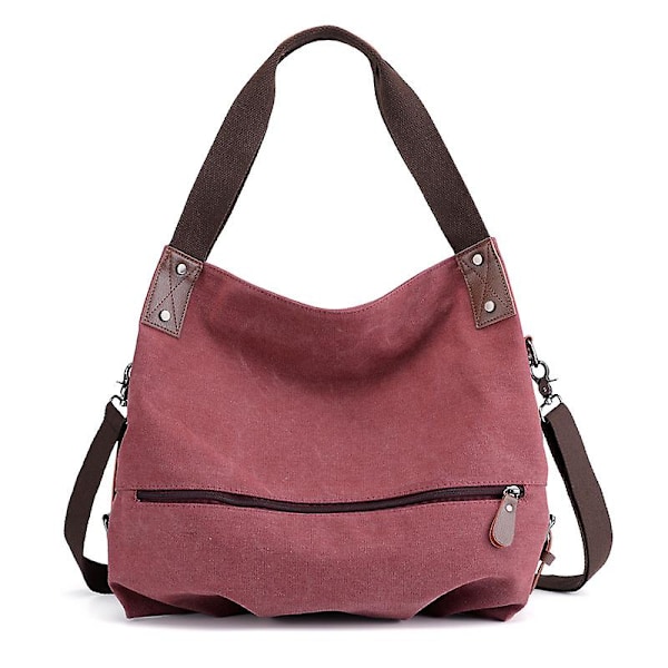 Kvinners Skulder Bag Moderne Canvas Skulder Bag, Skulder Bag, Shopper, Håndveske, Pung Bag gray