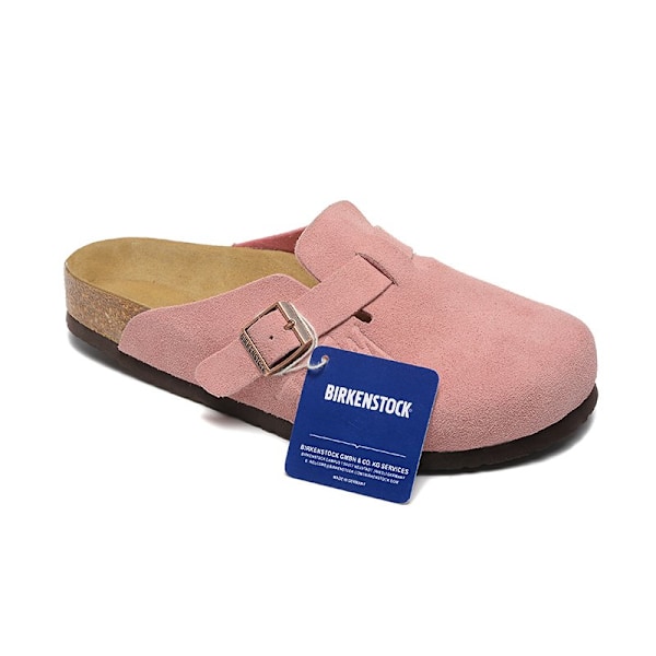 Birkenstock Boston BS Unisex mokkasiner med lukket tå, rosarøde 42