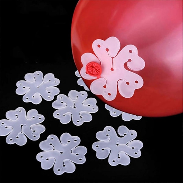 20 stk Hvide Ballonclips Genanvendelige Ballonforbindelser Clip Holdere til Fødselsdag Bryllup Begivenhed Dekorationer
