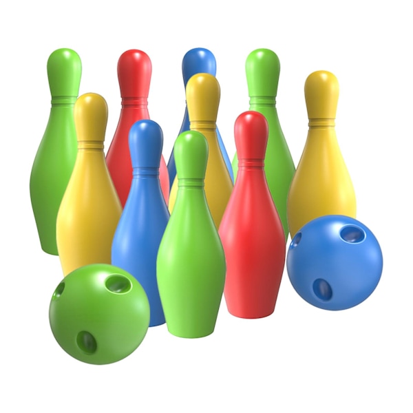 Bowling for foreldre og barn - Innendørs og utendørs sportslige interaktive spill - Baby Bowling Minisett for barn