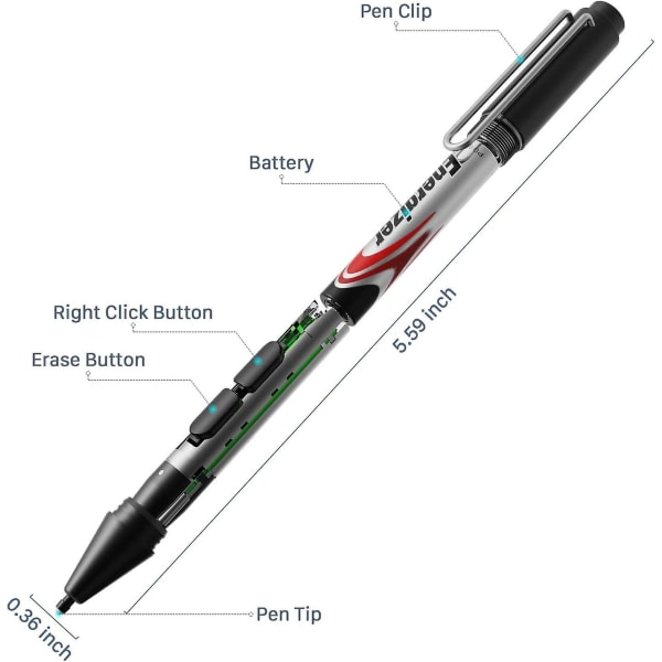 Uogic Pen For Microsoft Surface, [oppgradert] trykkfølsomhet