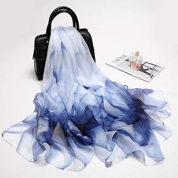 Siden Scarf Dam Kvinnor 100% Siden Scarves Lätt Elegant Gåvor fx-105