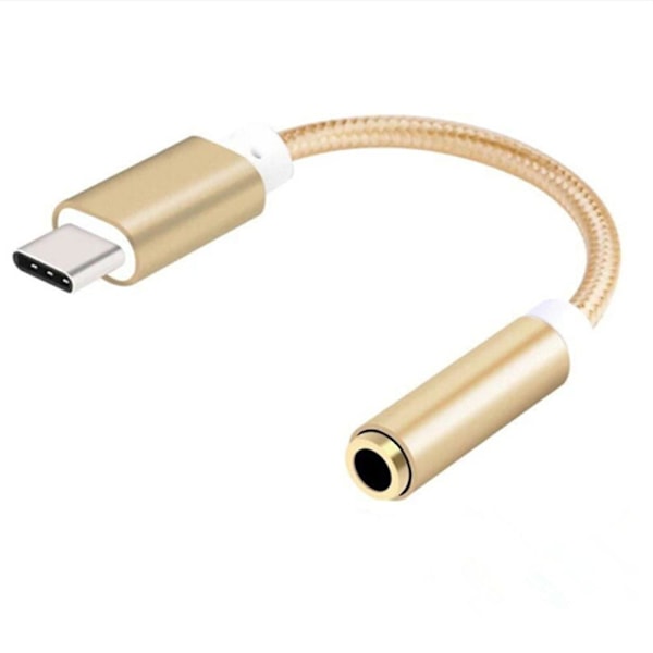 Praktisk Type-C till 3,5 mm-adapter - Snygg ljudadapter med dubbla funktioner för headset silver
