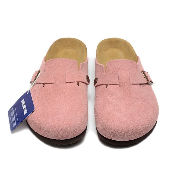Birkenstock Boston BS Unisex mokkasiner med lukket tå, rosarøde 46